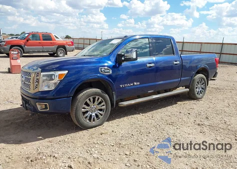2017 Nissan Titan Xd Platinum Reserve Diesel from USA, damaged, VIN 1N6BA1F45HN572943
